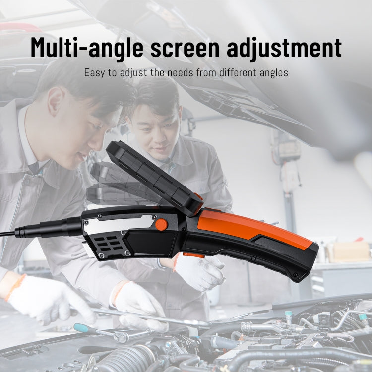 T27 5 inch IPS Color Screen 5.5mm Single Camera Handheld Hard Cable HD Industrial Endoscope, Length:2m(Orange Black) -  by PMC TechLife | Online Shopping South Africa | PMC TechLife | Buy Now Pay Later Mobicred
