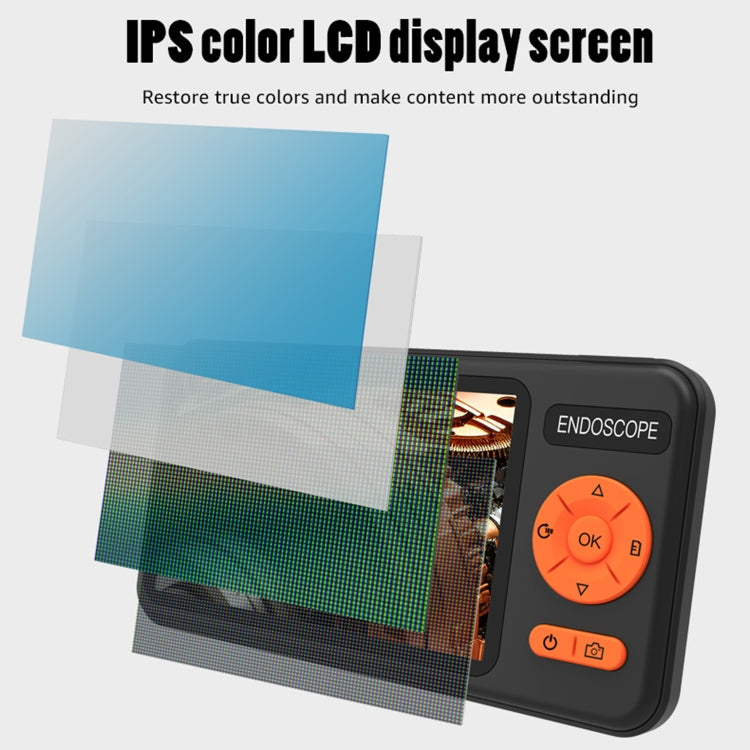 T29 5 inch IPS Screen 8mm Single Lens IP67 Waterproof Industrial Endoscope With Bracket, Length:5m - free shipping - PMC TechLife - Order now!