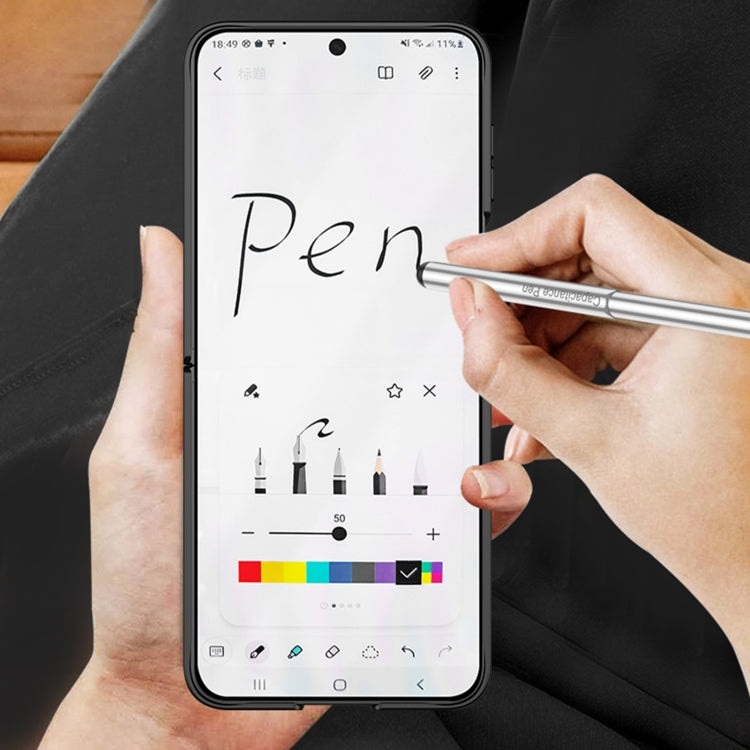 For Samsung Galaxy Z Flip6 / Flip7 FE GKK Integrated Magnetic Full Coverage Flip Phone Case with Pen Box+Pen(Green) - free shipping - PMC Jewellery - Order now!