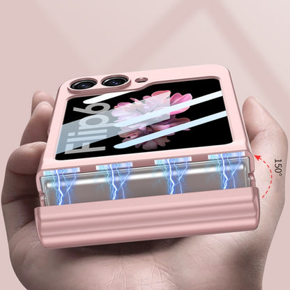 For Samsung Galaxy Z Flip6 GKK Integrated Magnetic Full Coverage Flip Phone Case with Pen Box+Pen(Pink) - Galaxy Z Flip6 5G Cases by GKK | Online Shopping South Africa | PMC Jewellery | Buy Now Pay Later Mobicred