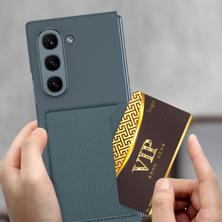 For Samsung Galaxy Z Fold6 GKK Integrated Ultra-thin Card Slots Phone Case(Silver) - free shipping - PMC Jewellery - Order now!