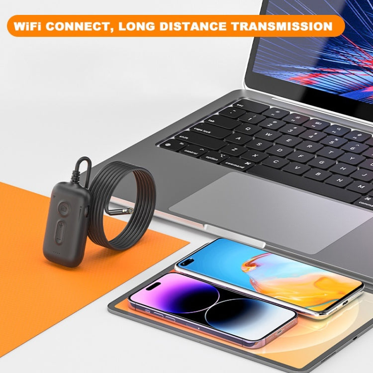 Y15 7.9mm Triple Camera WiFi Connected Hard Cable HD Industrial Endoscope, Length:5m(Black) -  by PMC Jewellery | Online Shopping South Africa | PMC Jewellery | Buy Now Pay Later Mobicred