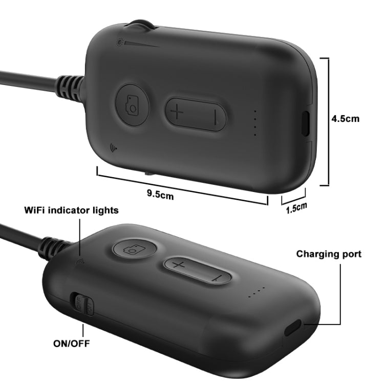 Y15 7.9mm Triple Camera WiFi Connected Hard Cable HD Industrial Endoscope, Length:10m(Black) -  by PMC TechLife | Online Shopping South Africa | PMC TechLife | Buy Now Pay Later Mobicred
