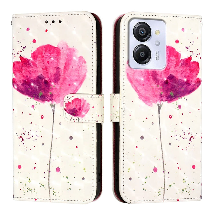 For Blackview Color 8 3D Painting Horizontal Flip Leather Phone Case(Flower) - More Brand by PMC Jewellery | Online Shopping South Africa | PMC Jewellery | Buy Now Pay Later Mobicred