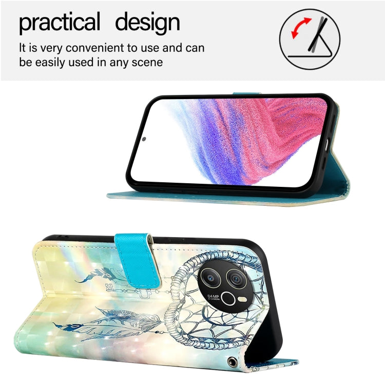 For Blackview Shark 8 3D Painting Horizontal Flip Leather Phone Case(Dream Wind Chimes) - More Brand by PMC TechLife | Online Shopping South Africa | PMC TechLife | Buy Now Pay Later Mobicred