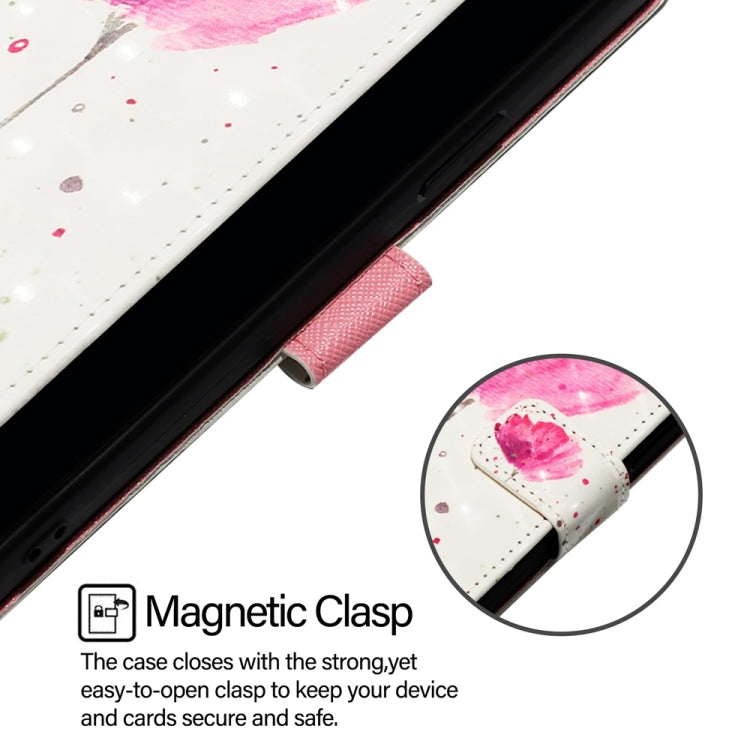 For Blackview Shark 8 3D Painting Horizontal Flip Leather Phone Case(Flower) - More Brand by PMC TechLife | Online Shopping South Africa | PMC TechLife | Buy Now Pay Later Mobicred