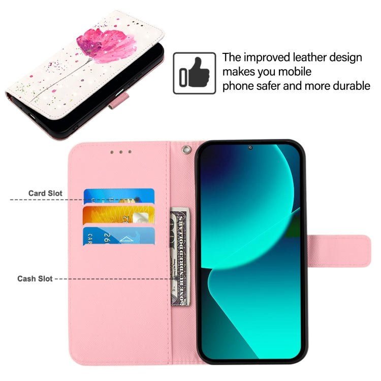 For Google Pixel 9 3D Painting Horizontal Flip Leather Phone Case(Flower) - Google Cases by PMC TechLife | Online Shopping South Africa | PMC TechLife | Buy Now Pay Later Mobicred
