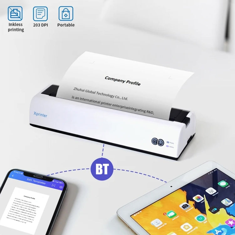 Xprinter P81 USB Interface + Portable Bluetooth Thermal Printer(AU Plug) - free shipping - PMC TechLife - Order now!