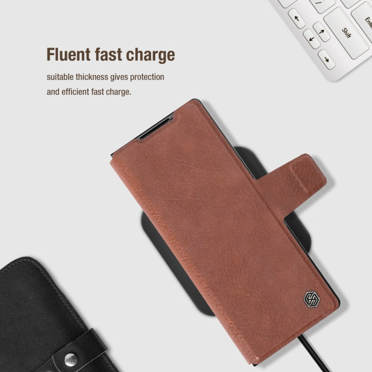 For Samsung Galaxy Z Fold6 5G NILLKIN Ogg Leather Phone Case(Brown) - Galaxy Z Fold6 5G Cases by NILLKIN | Online Shopping South Africa | PMC Jewellery | Buy Now Pay Later Mobicred