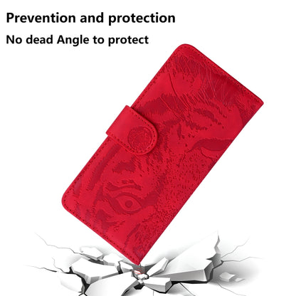 For Redmi K70 / K70 Pro Tiger Embossing Pattern Flip Leather Phone Case(Red) - K70 Cases by PMC Jewellery | Online Shopping South Africa | PMC Jewellery | Buy Now Pay Later Mobicred