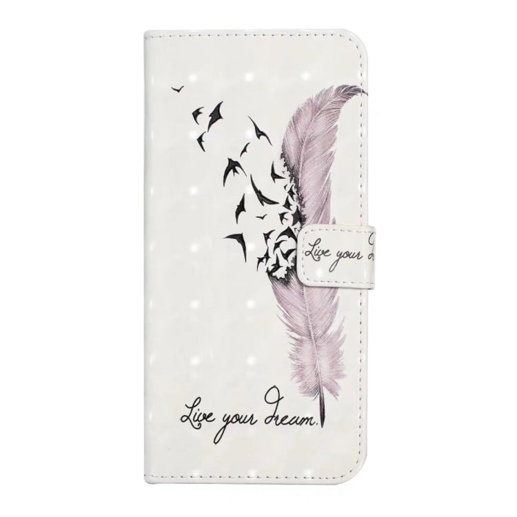 For Samsung Galaxy S25 5G Oil Embossed 3D Drawing Leather Phone Case(Feather) - Galaxy S25 5G Cases by PMC TechLife | Online Shopping South Africa | PMC TechLife | Buy Now Pay Later Mobicred