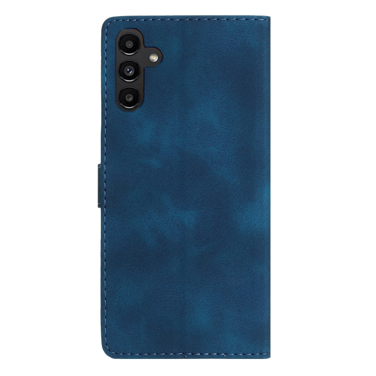 For Samsung Galaxy S25+ 5G Flower Butterfly Embossing Pattern Leather Phone Case(Blue) - Galaxy S25+ 5G Cases by PMC Jewellery | Online Shopping South Africa | PMC Jewellery | Buy Now Pay Later Mobicred