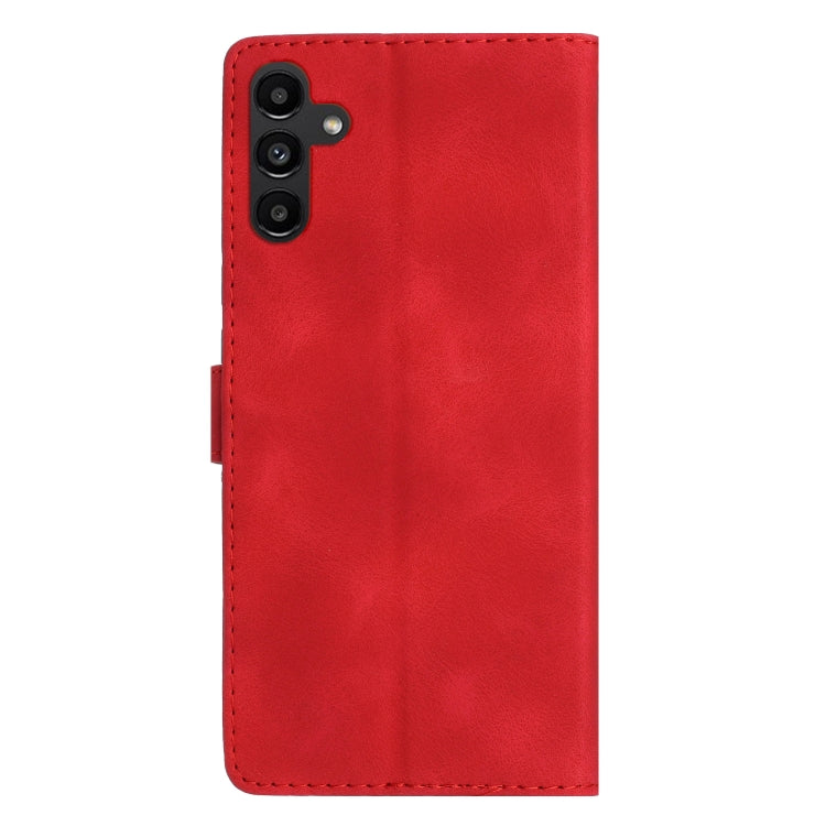 For Samsung Galaxy S25+ 5G Flower Butterfly Embossing Pattern Leather Phone Case(Red) - free shipping - PMC Jewellery - Order now!