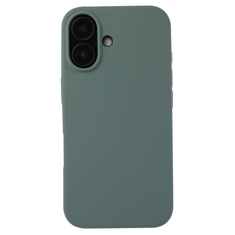 For iPhone 16 Plus Liquid Silicone Phone Case(Pine Needle Green) - iPhone 16 Plus Cases by PMC Jewellery | Online Shopping South Africa | PMC Jewellery | Buy Now Pay Later Mobicred