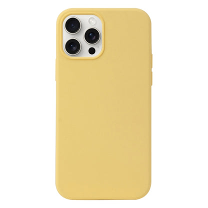 For iPhone 16 Pro Max Liquid Silicone Phone Case(Yellow) - iPhone 16 Pro Max Cases by PMC Jewellery | Online Shopping South Africa | PMC Jewellery | Buy Now Pay Later Mobicred