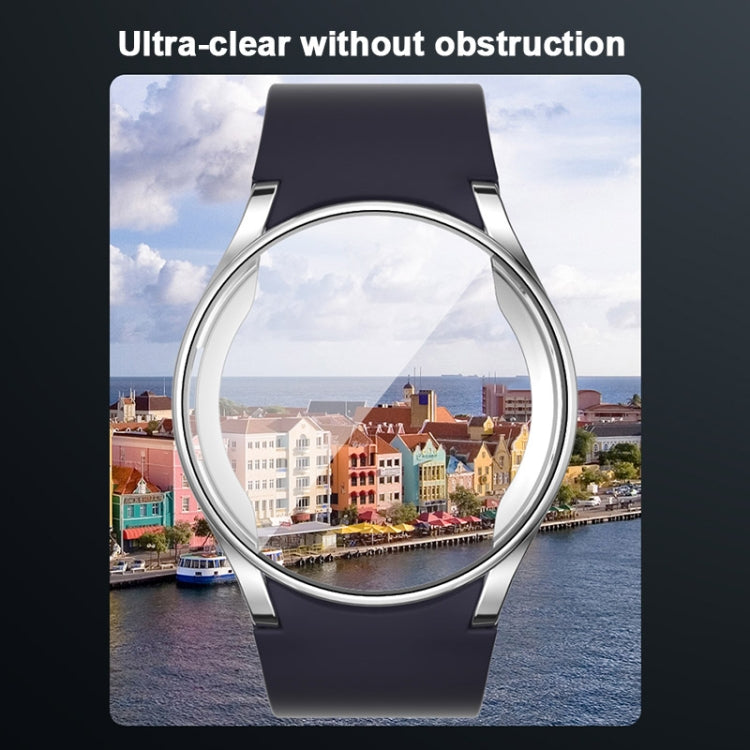 For Samsung Galaxy Watch FE 40mm Full Coverage Electroplated TPU Watch Protective Case(Pink) - Watch Cases by PMC TechLife | Online Shopping South Africa | PMC TechLife | Buy Now Pay Later Mobicred