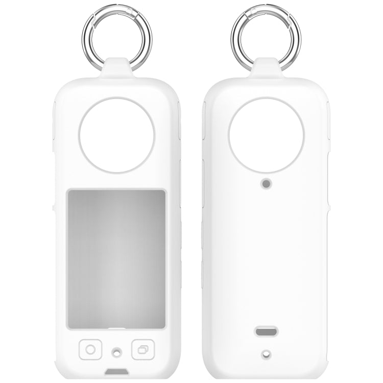 For Insta360 X3 Portable Silicone Protective Case(White) - Case & Bags by PMC Jewellery | Online Shopping South Africa | PMC Jewellery | Buy Now Pay Later Mobicred