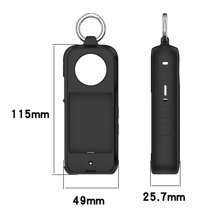 For Insta360 X3 Portable Silicone Protective Case(White) - Case & Bags by PMC TechLife | Online Shopping South Africa | PMC TechLife | Buy Now Pay Later Mobicred