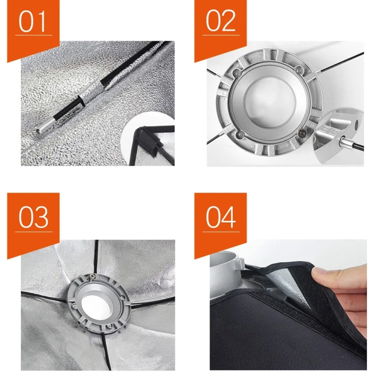 Godox Octagon Honeycomb Grid Softbox with Bowens Mount, Size:120cm - free shipping - PMC TechLife - Order now!