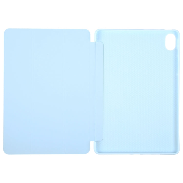 For Huawei MatePad 11.5 S GEBEI 3-folding Holder Shockproof Flip Leather Tablet Case(Sky Blue) - free shipping - PMc TechLife - Order now!