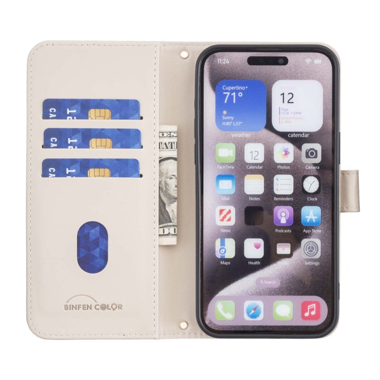 For Google Pixel 9 Square Texture Leather Phone Case(Beige) - Google Cases by PMC TechLife | Online Shopping South Africa | PMC TechLife | Buy Now Pay Later Mobicred