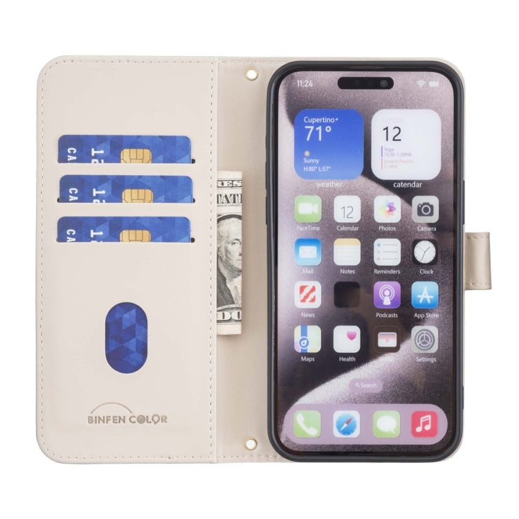 For Google Pixel 9 Square Texture Leather Phone Case(Beige) - Google Cases by PMC Jewellery | Online Shopping South Africa | PMC Jewellery | Buy Now Pay Later Mobicred