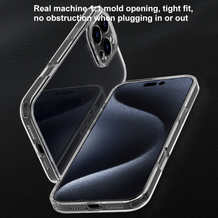 For iPhone 16 Pro Max Four Corner Airbag Transparent Glass Phone Case - iPhone 16 Pro Max Cases by PMC Jewellery | Online Shopping South Africa | PMC Jewellery | Buy Now Pay Later Mobicred