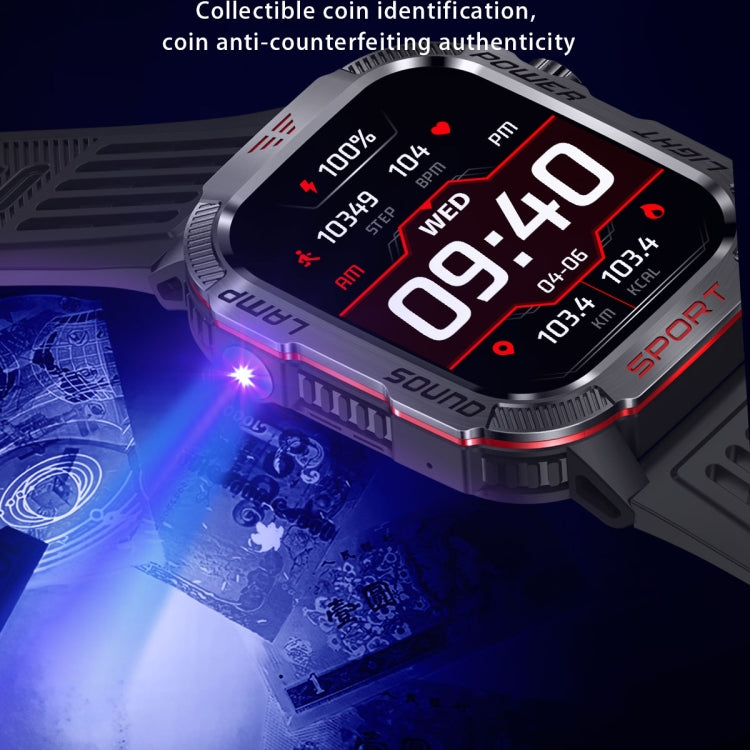 HT29 2.01 inch IPS Screen Triple Proof Smart Watch with Banknote Detector Light(Yellow) - Smart Watches by PMC TechLife | Online Shopping South Africa | PMC TechLife | Buy Now Pay Later Mobicred