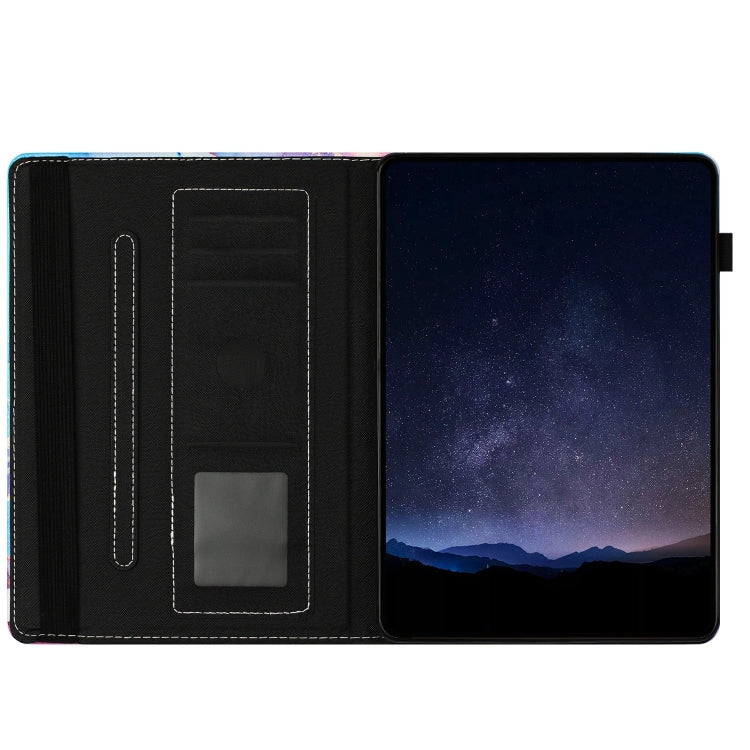 For Lenovo Tab M11/ Xiaoxin Pad 11 2024 Marble Litchi Leather Smart Tablet Case(Pink Blue) - free shipping - PMC Jewellery - Order now!