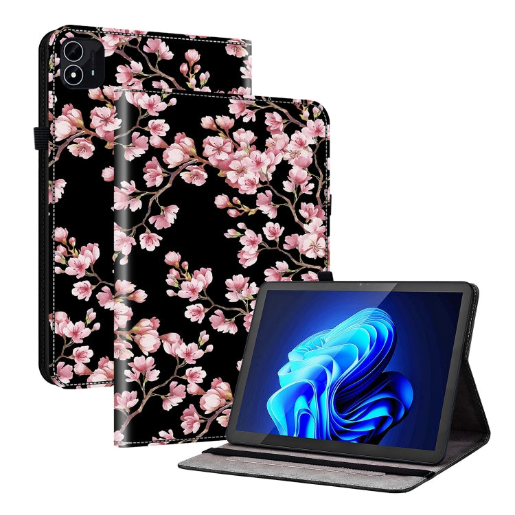 For itel Pad One 10.1 Crystal Texture Painted Leather Smart Tablet Case(Plum Bossom) - Others by PMC TechLife | Online Shopping South Africa | PMC TechLife | Buy Now Pay Later Mobicred