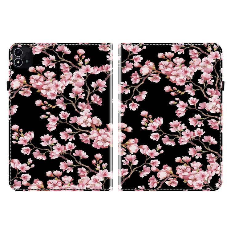 For itel Pad One 10.1 Crystal Texture Painted Leather Smart Tablet Case(Plum Bossom) - Others by PMC TechLife | Online Shopping South Africa | PMC TechLife | Buy Now Pay Later Mobicred