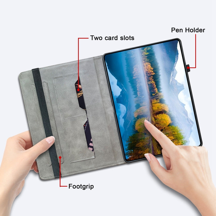 For itel Pad One 10.1 Crystal Texture Painted Leather Smart Tablet Case(Purple Peony) - Others by PMC TechLife | Online Shopping South Africa | PMC TechLife | Buy Now Pay Later Mobicred