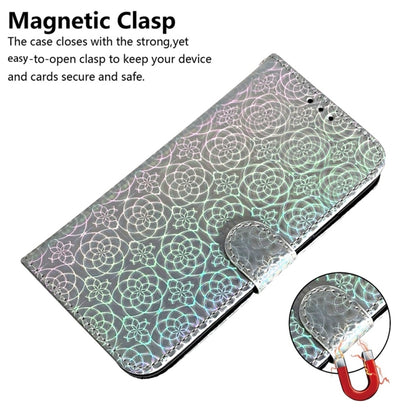 For Samsung Galaxy S25 5G Colorful Magnetic Buckle Leather Phone Case(Silver) - Galaxy S25 5G Cases by PMC Jewellery | Online Shopping South Africa | PMC Jewellery | Buy Now Pay Later Mobicred