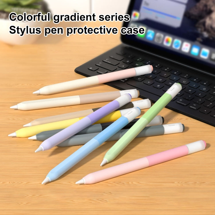 For Apple Pencil USB-C Gradient Silicone Stylus Protective Case(Grey) - free shipping - PMC Jewellery - Order now!