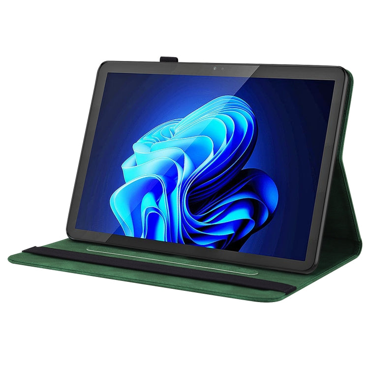 For itel Pad One 10.1 Butterfly Flower Embossed Leather Tablet Case(Green) - Others by PMC TechLife | Online Shopping South Africa | PMC TechLife | Buy Now Pay Later Mobicred
