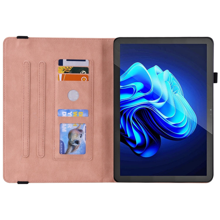 For itel Pad One 10.1 Butterfly Flower Embossed Leather Tablet Case(Rose Gold) - free shipping - PMC TechLife - Order now!