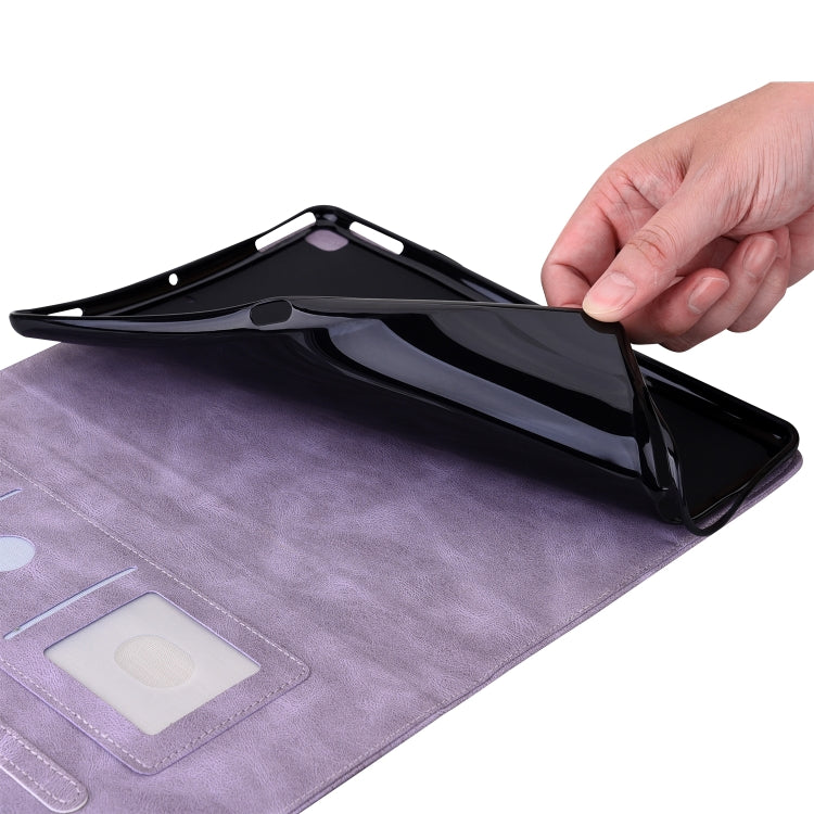 For Huawei MatePad SE 11 2024 Butterfly Flower Embossed Leather Tablet Case(Purple) - free shipping - PMC Jewellery - Order now!