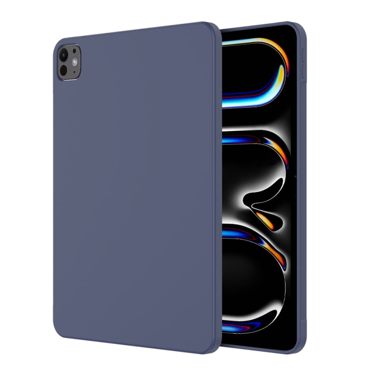 For iPad Pro 13 2024 Mutural Silicone Microfiber Tablet Case(Midnight Blue) - free shipping - PMc TechLife - Order now!