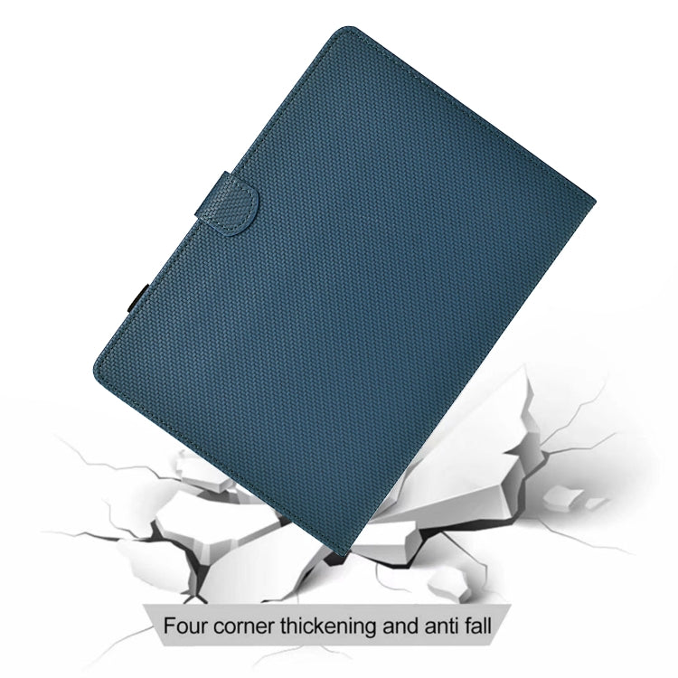 For Lenovo Tab M11 / Xiaoxin Pad 2024 Solid Color Fiber Texture Smart Tablet Leather Case(Royal Blue) - Lenovo by PMC Jewellery | Online Shopping South Africa | PMC Jewellery | Buy Now Pay Later Mobicred