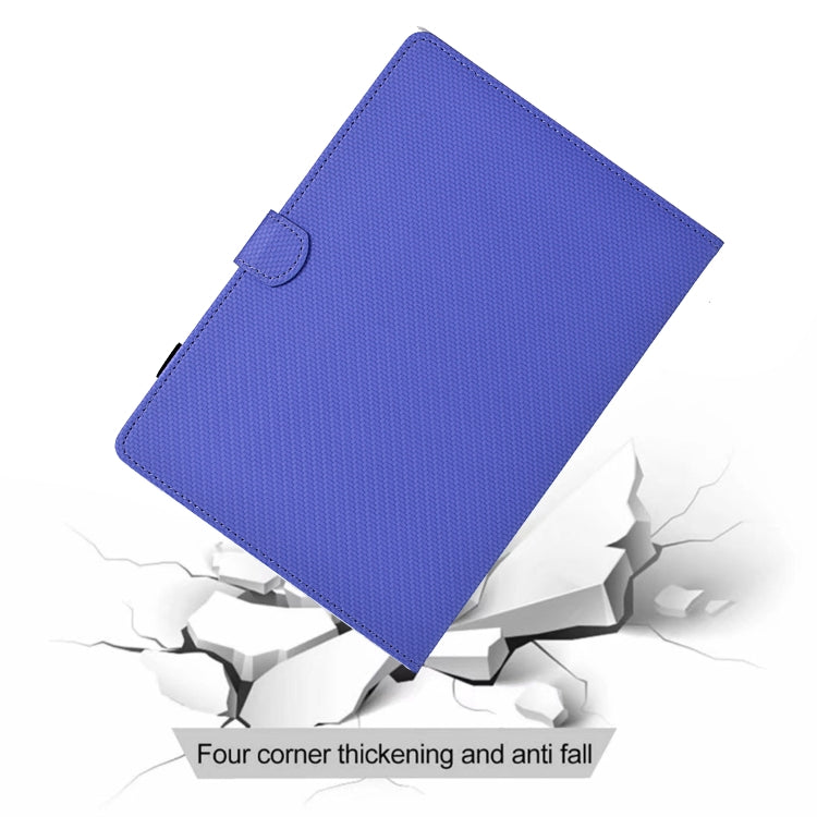 For Lenovo Tab P12 Solid Color Fiber Texture Smart Tablet Leather Case(Purple) - Lenovo by PMC TechLife | Online Shopping South Africa | PMC TechLife | Buy Now Pay Later Mobicred
