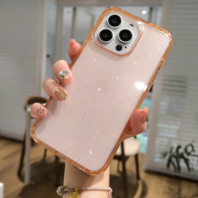 For iPhone 16 Glitter Powder TPU Hybrid PC Phone Case(Purple) - iPhone 16 Cases by PMC TechLife | Online Shopping South Africa | PMC TechLife | Buy Now Pay Later Mobicred