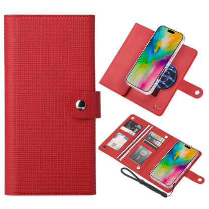 For iPhone 16 Plus ViLi GHA-C Series RFID MagSafe Magnetic Flip Leather Phone Case(Red) - iPhone 16 Plus Cases by ViLi | Online Shopping South Africa | PMC Jewellery | Buy Now Pay Later Mobicred