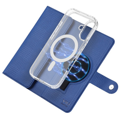 For iPhone 16 Plus ViLi GHA-C Series RFID MagSafe Magnetic Flip Leather Phone Case(Blue) - iPhone 16 Plus Cases by ViLi | Online Shopping South Africa | PMC Jewellery | Buy Now Pay Later Mobicred