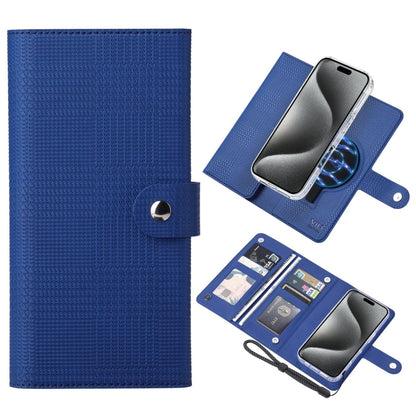 For iPhone 15 Pro ViLi GHA-C Series RFID MagSafe Magnetic Flip Leather Phone Case(Blue) - iPhone 15 Pro Cases by ViLi | Online Shopping South Africa | PMC Jewellery | Buy Now Pay Later Mobicred