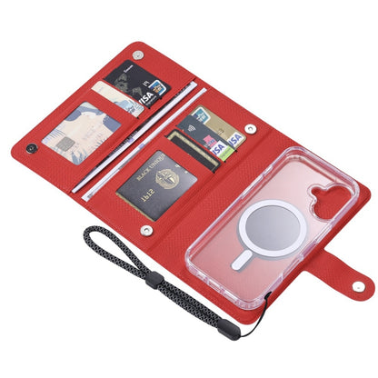 For iPhone 14 Plus ViLi GHA-C Series RFID MagSafe Magnetic Flip Leather Phone Case(Red) - iPhone 14 Plus Cases by ViLi | Online Shopping South Africa | PMC Jewellery | Buy Now Pay Later Mobicred