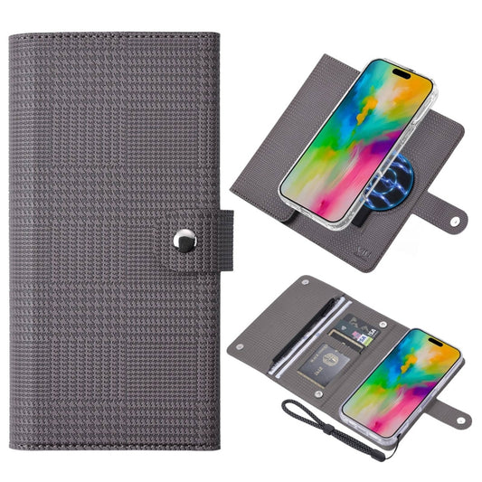 For iPhone 16 ViLi GHB-C Series RFID MagSafe Magnetic Flip Leather Phone Case(Grey) - iPhone 16 Cases by ViLi | Online Shopping South Africa | PMC Jewellery | Buy Now Pay Later Mobicred