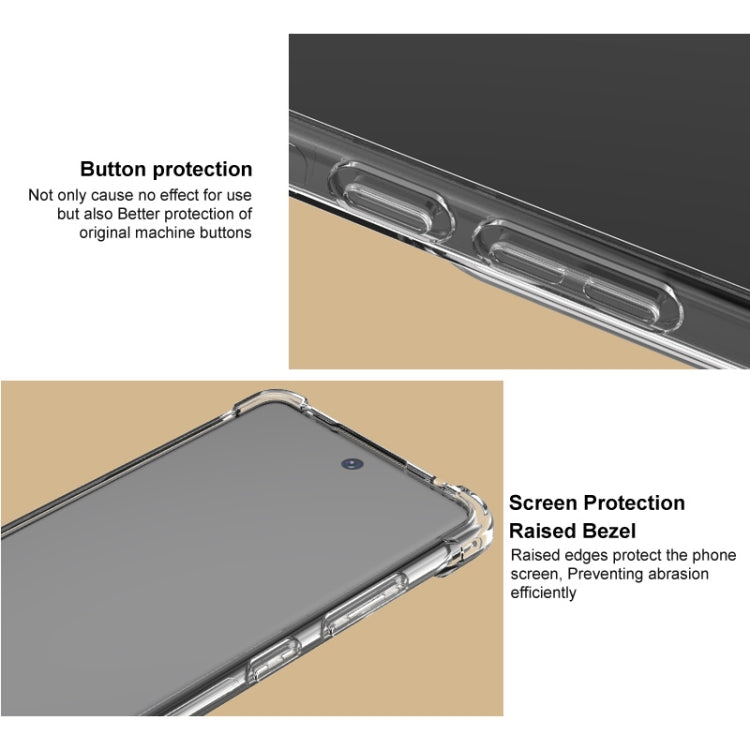 For Google Pixel 9 / Pixel 9 Pro imak Shockproof Airbag TPU Phone Case(Transparent) - Google Cases by imak | Online Shopping South Africa | PMC TechLife | Buy Now Pay Later Mobicred