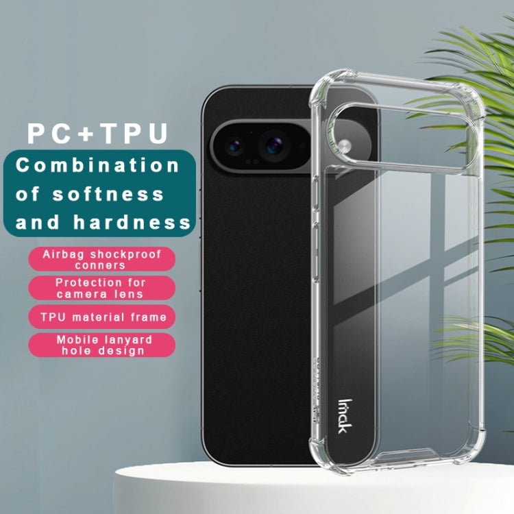 For Google Pixel 9 / Pixel 9 Pro IMAK Space Shield PC + TPU Airbag Shockproof Phone Case(Transparent) - Google Cases by imak | Online Shopping South Africa | PMC Jewellery | Buy Now Pay Later Mobicred