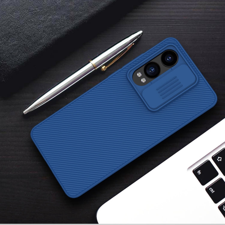 For OnePlus Nord CE4 Lite / OPPO K12x NILLKIN Black Mirror Series Camshield PC Phone Case(Blue) - OnePlus Cases by NILLKIN | Online Shopping South Africa | PMC Jewellery | Buy Now Pay Later Mobicred