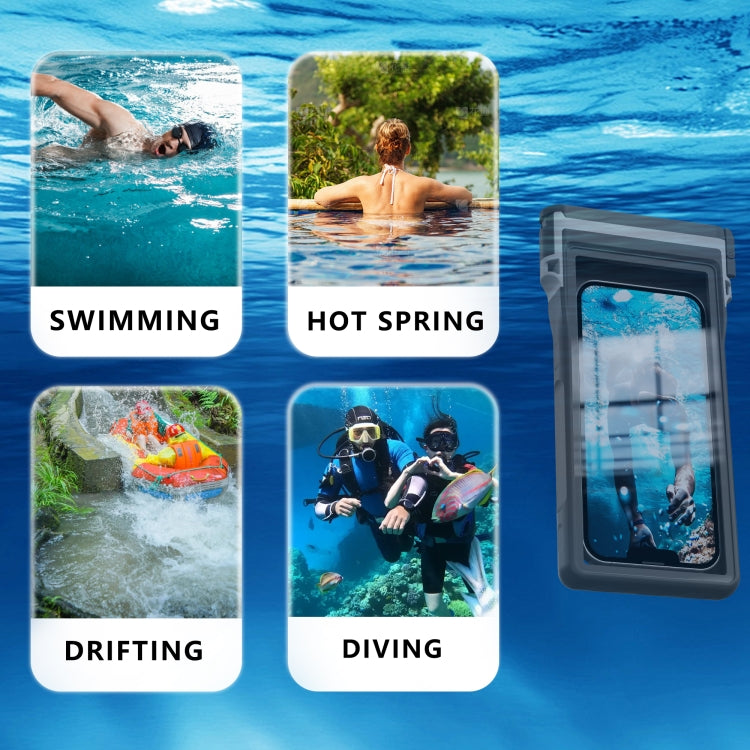 RedPepper 15m Depth Waterproof Phone Diving Pouch with Suction Cup(Black) - free shipping - PMC Jewellery - Order now!